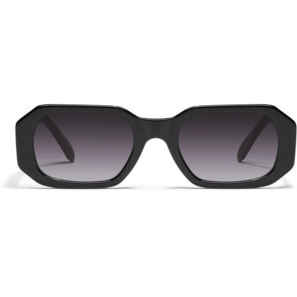 Quay Australia Black Geometric Sunglasses Hyped Up